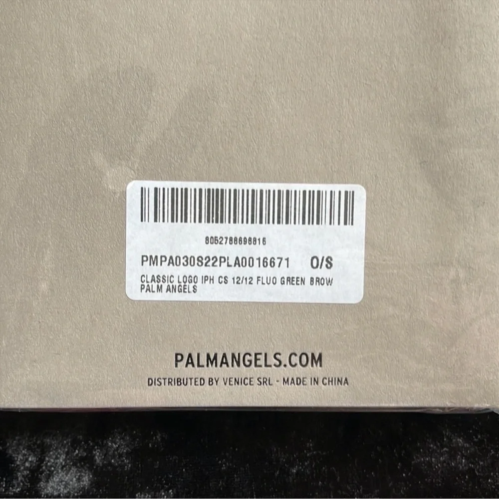 Palm Angels iPhone 12 Orange Phone Case